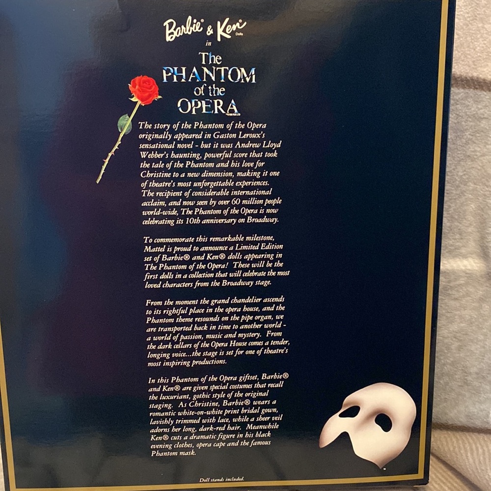 Barbie and Ken Phantom of the Opera Fao Schwartz Limited Collectible Edition - Picture 5 of 8